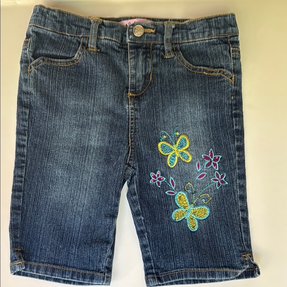 Embroidered Denim Shorts for Kids - Picture 1 of 3